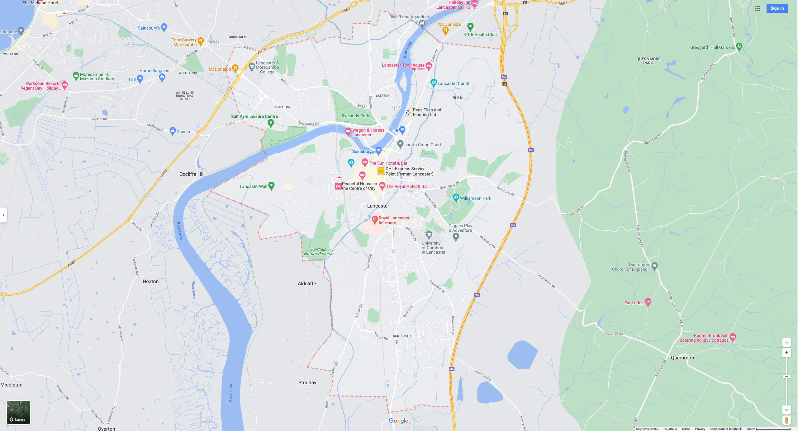 lancaster nursing agency map