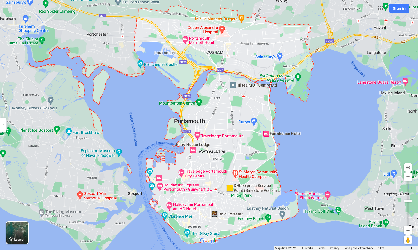 portsmouth nurse jobs map